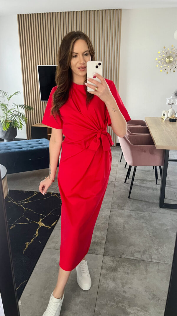 Sukienka Karina Czerwona - obrazek 2