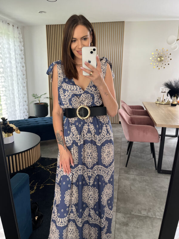 Sukienka Maxi Ania Niebieska