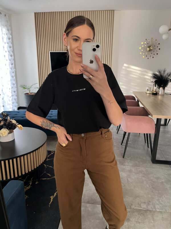 T-Shirt Minimal Czarny