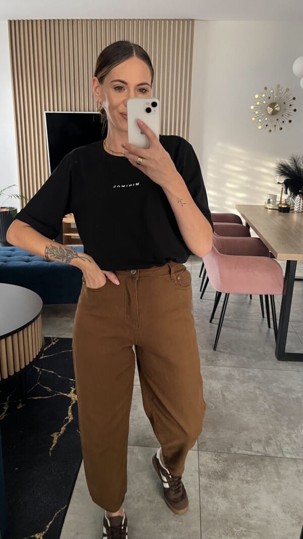 T-Shirt Minimal Czarny - obrazek 2